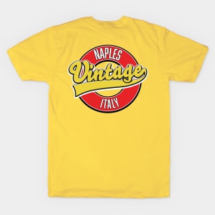 Naples italy vintage style logo T-Shirt